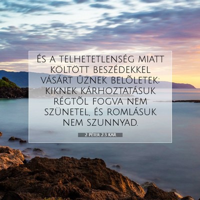 2 Péter 2:3 Bibliai vers magyarázata