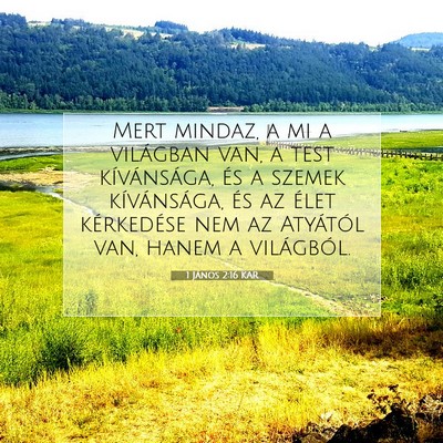 1 János 2:16 Bibliai vers magyarázata