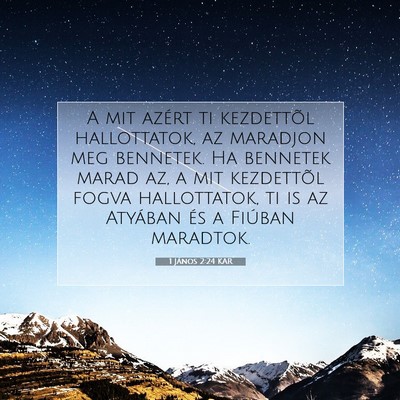 1 János 2:24 Bibliai vers magyarázata