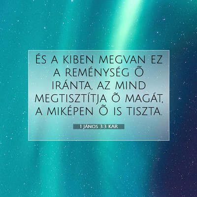 1 János 3:3 KAR Bibliai verskép