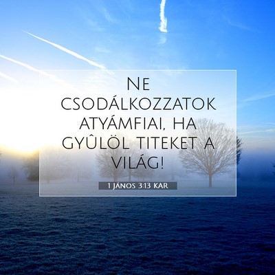 1 János 3:13 Bibliai vers magyarázata