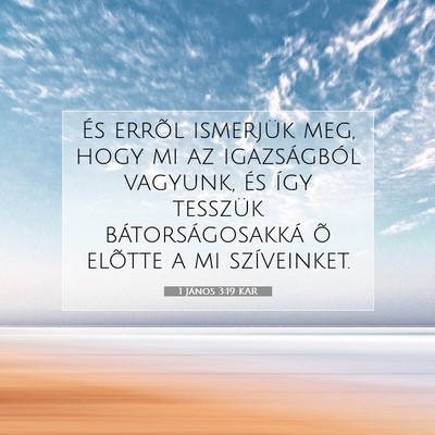 1 János 3:19 Bibliai vers magyarázata