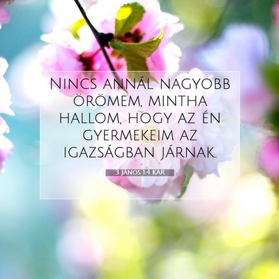 3 János 1:4 Bibliai vers magyarázata