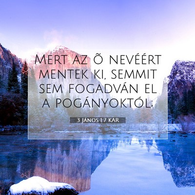 3 János 1:7 Bibliai vers magyarázata