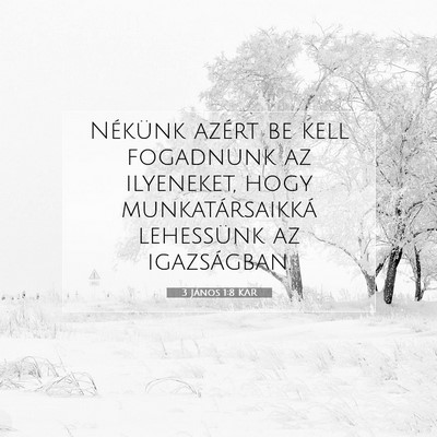3 János 1:8 Bibliai vers magyarázata