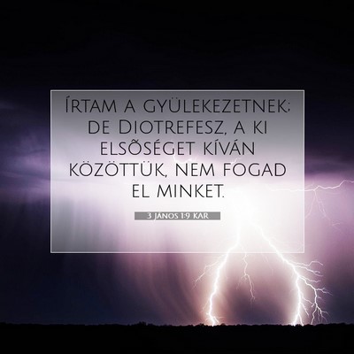 3 János 1:9 Bibliai vers magyarázata