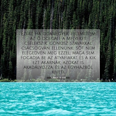 3 János 1:10 Bibliai vers magyarázata