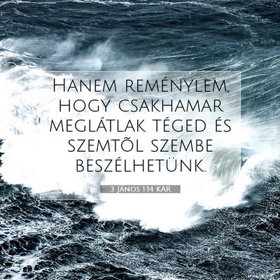 3 János 1:14 Bibliai vers magyarázata