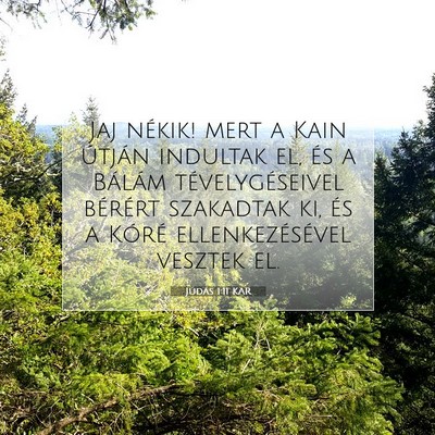 Júdás 1:11 Bibliai vers magyarázata