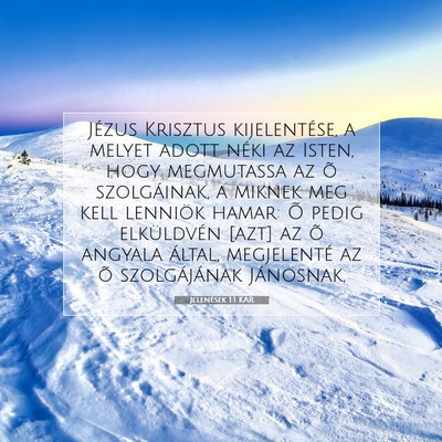 Jelenések 1:1 Bibliai vers magyarázata