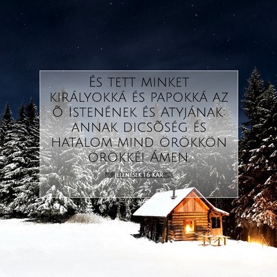 Jelenések 1:6 Bibliai vers magyarázata