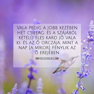 Jelenések 1:16 Bibliai vers magyarázata