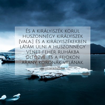 Jelenések 4:4 KAR Bibliai verskép