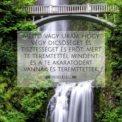 Jelenések 4:11 KAR Bibliai verskép