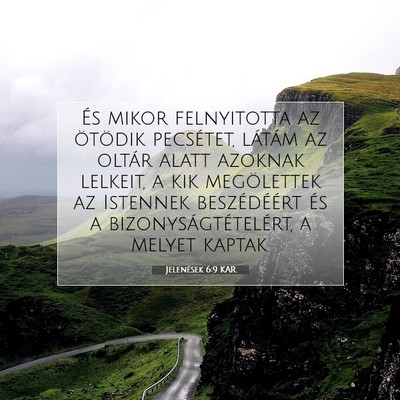 Jelenések 6:9 KAR Bibliai verskép