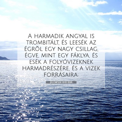 Jelenések 8:10 KAR Bibliai verskép