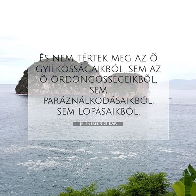Jelenések 9:21 KAR Bibliai verskép