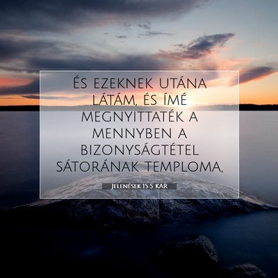 Jelenések 15:5 KAR Bibliai verskép